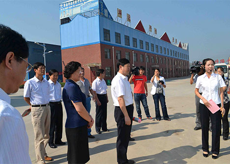 李庶森書記及其他領(lǐng)導(dǎo)蒞臨公司檢查指導(dǎo)工作